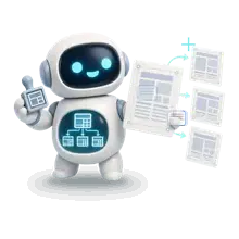 Mascot of the Templates tool — replayable configurations